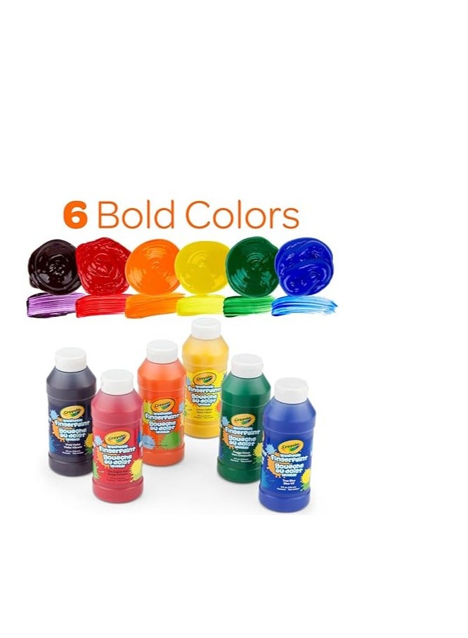 كرايولا Washable Finger Paint (6ct), Toddler Paint Supplies, Gifts for Kids - Image 3