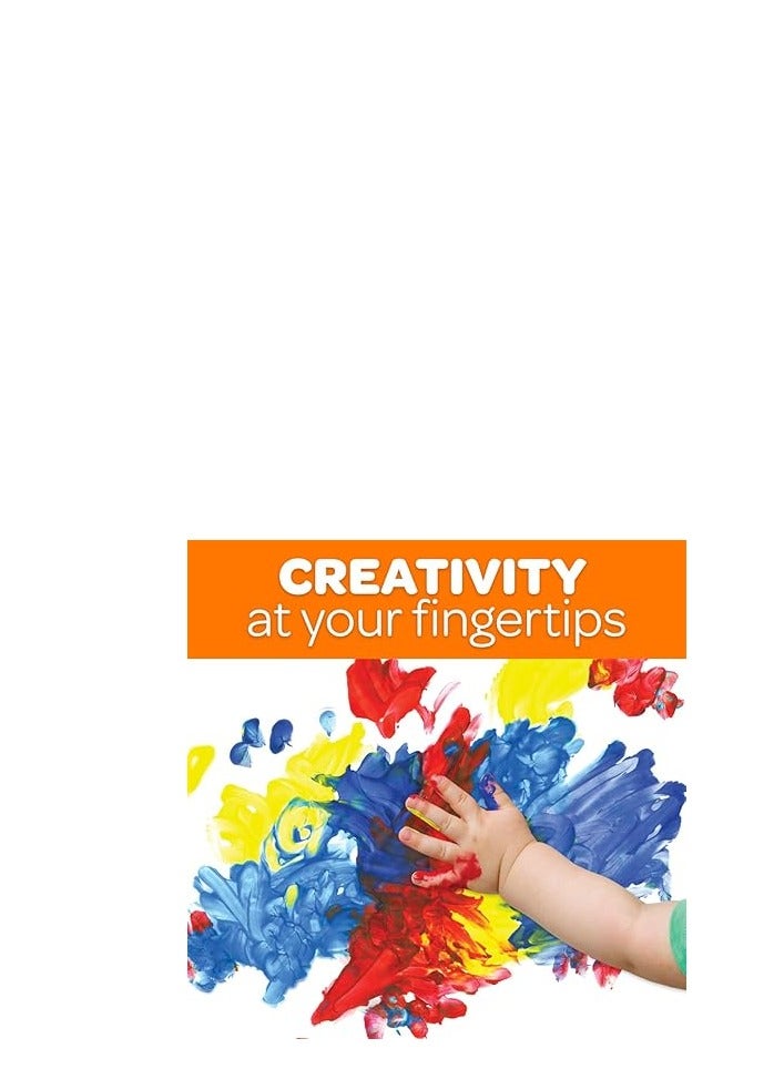 كرايولا Washable Finger Paint (6ct), Toddler Paint Supplies, Gifts for Kids - Image 5