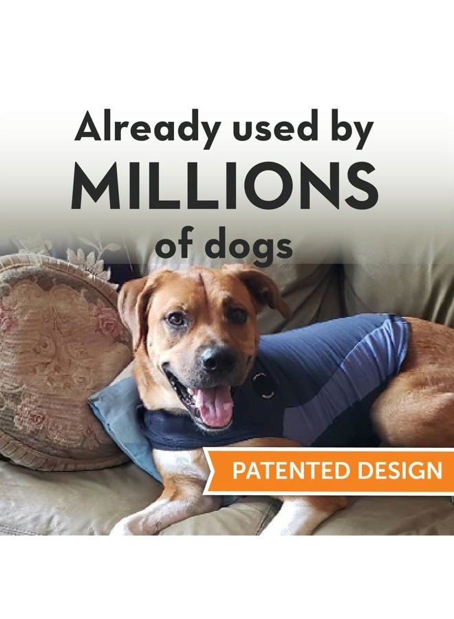 ThunderShirt Polo Dog Anxiety Jacket, Blue, Medium - Image 2