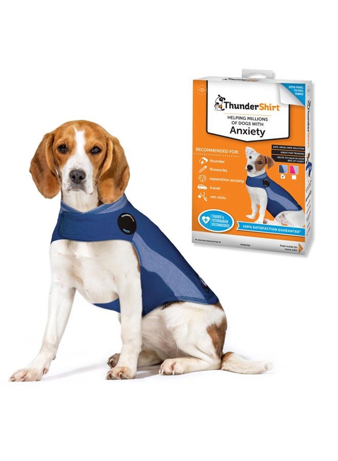 ThunderShirt Polo Dog Anxiety Jacket, Blue, Medium - Image 1