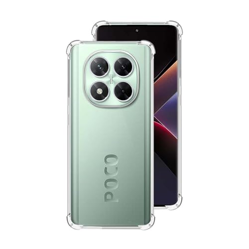 7-Seven 7SEVEN® Back Cover for Poco X7 5G Transparent Mobile Back Case Shock Proof Design Camera Edges Protection Crystal Clear Phone Case Silicon Soft TPU and Flexible Bumper Phone Cover - Image 1