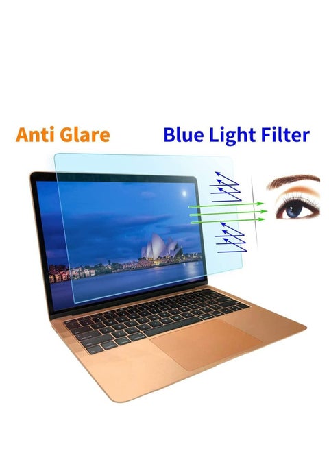 1Pack Anti Blue Light and Glare Filter Screen Protector for MacBook Pro 13 inch(2021-2016) & MacBook Air 13(2021-2018) Shield Blocker Screen Cover with Apple M1 Chip