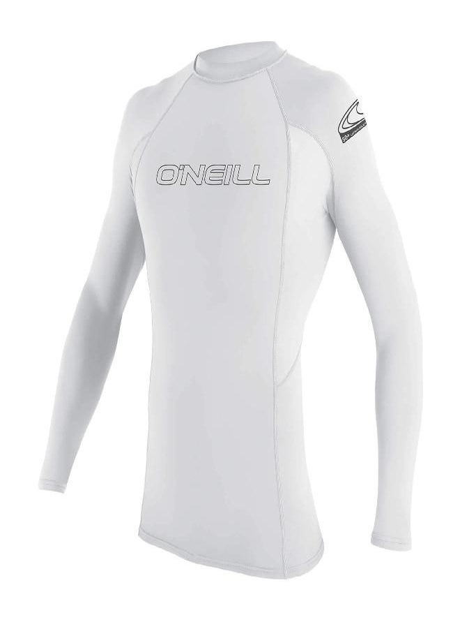 O'NEILL O' NEILL Men's Basic Skins 50+ L/S Rash Guard, White, L  - Image 4