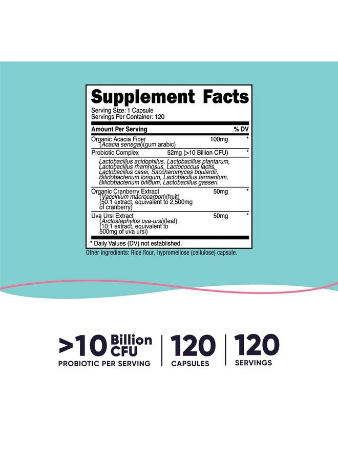 نيوتريكوست بروبيوتيك للنساء 10 مليار وحدة تشكيل مستعمرة، 120 كبسولة - مركب من ألياف الأكاسيا، وخلاصة عنب الدب والتوت البري، خالٍ من الكائنات المعدلة وراثيًا والغلوتين - Image 2