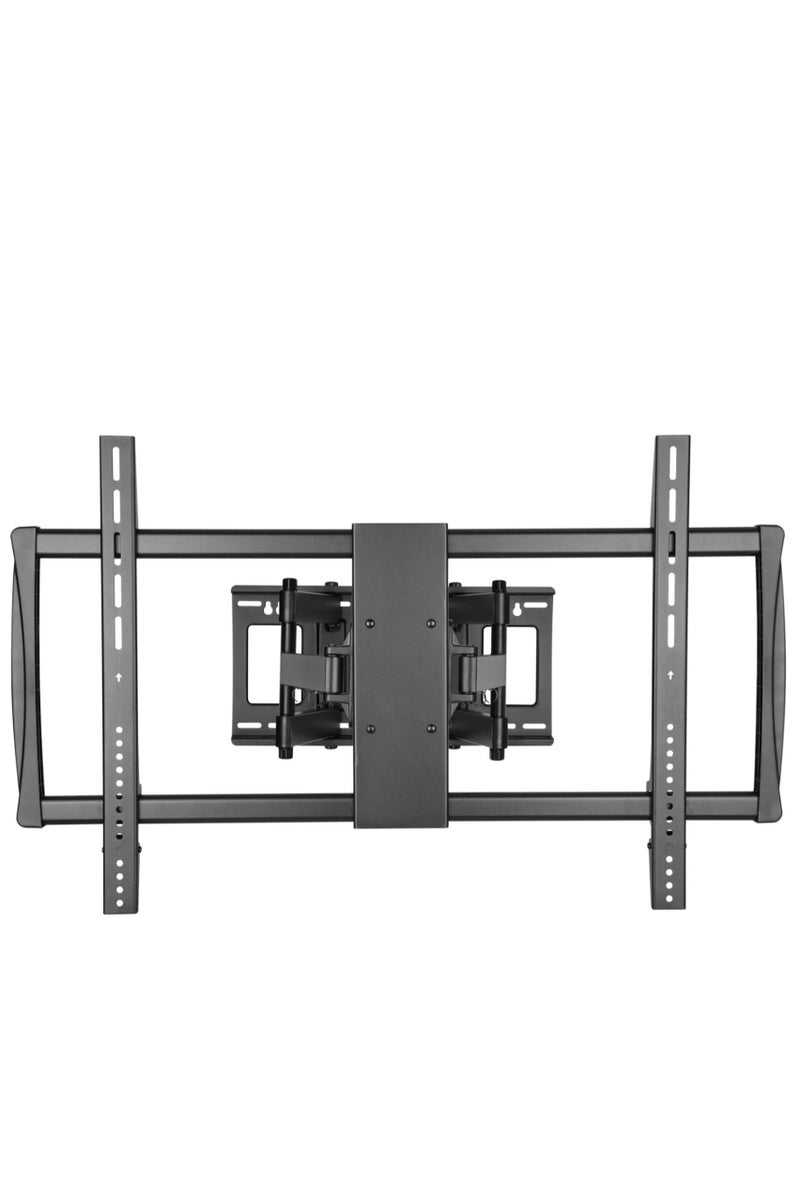 هامود حامل حائطي كبير جدًا ومتين للتلفزيونات المنحنية والمسطحة، بحركة كاملة، مناسب لمعظم أجهزة التلفزيون المنحنية والمسطحة بمقاسات من 60 إلى 100 بوصة - Image 2