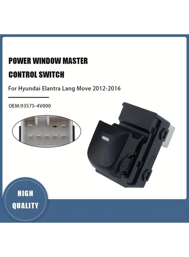 Black Electric Power Window Master Switch For Hyundai Elantra Lang Move 2012 2016 - Image 2