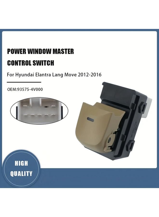 Black Electric Power Window Master Switch For Hyundai Elantra Lang Move 2012 2016 - Image 5