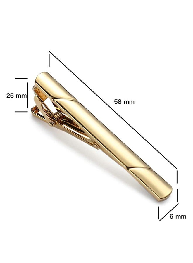 مجموعة من 3 قطع من مشابك ربطات العنق للرجال، حامل معدني رفيع رسمي - Image 4