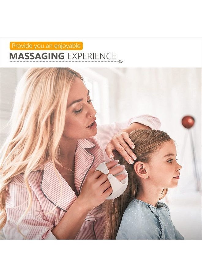 Scalp Massager Shampoo Brush, Scalp Scrubber with Soft Silicone Bristles, Scalp Exfoliator for Dandruff Removal, Scalp Massager for Hair Growth, Wet Dry Hair Brush for Scalp Care