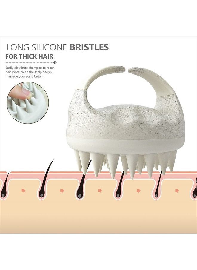 Sndyi Scalp Massager Shampoo Brush, Scalp Scrubber with Soft Silicone Bristles, Scalp Exfoliator for Dandruff Removal, Scalp Massager for Hair Growth, Wet Dry Hair Brush for Scalp Care  - Image 3
