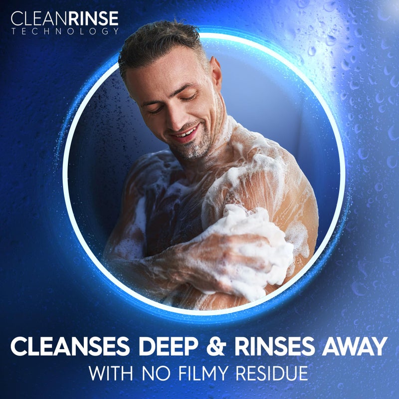 Dial Men 3 in 1 Body, Hair and Face Wash, Refresh, 16 Fl Oz (Pack of 4), Blue Sage Scent, Cleanses Deep + Gentle on Skin with Clean Rinse Technology - Image 3