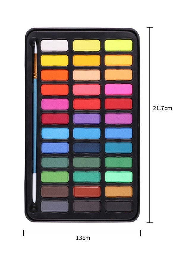 NIBEMINENT 36 Colors Long-lasting Watercolor Painting Kit Multicolour - Image 2