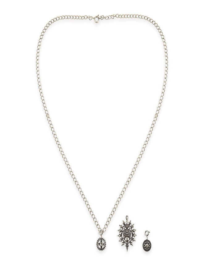 Voylla Divine Oxidized Charms Pendant with Bracelet - Image 3