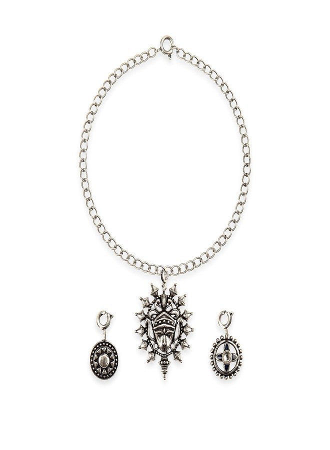 Voylla Divine Oxidized Charms Pendant with Bracelet - Image 2