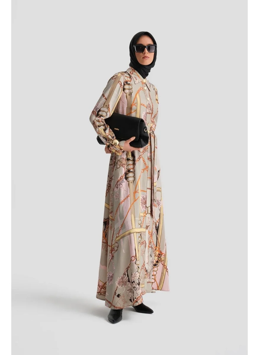 ARMINE Chain Patterned Dress 24K9901 Mink