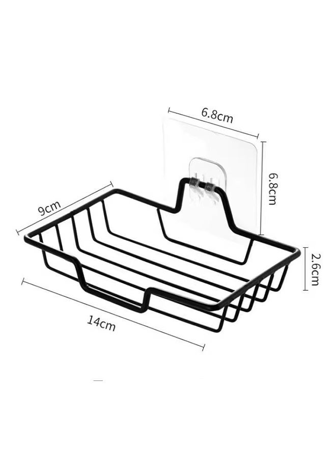 Happy D Soap Dish Holder, No Drilling, Rustproof Stainless Steel, Wall Mounted Soap Holder Soap Tray Bar Soap Sponge Holder for Bathroom & Kitchen, Bar Soap Stainless Steel Adhesive Soap Dish - Image 2