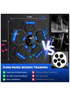 ASIV Smart Music Boxing Training Machine Bluetooth Compatible 5 Speed ​​Modes 12 Levels Volume Adjustment USB Charging Boxing Exercise Quick Reaction  - Image 3