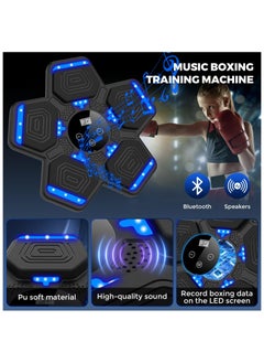 ASIV Smart Music Boxing Training Machine Bluetooth Compatible 5 Speed ​​Modes 12 Levels Volume Adjustment USB Charging Boxing Exercise Quick Reaction  - Image 4