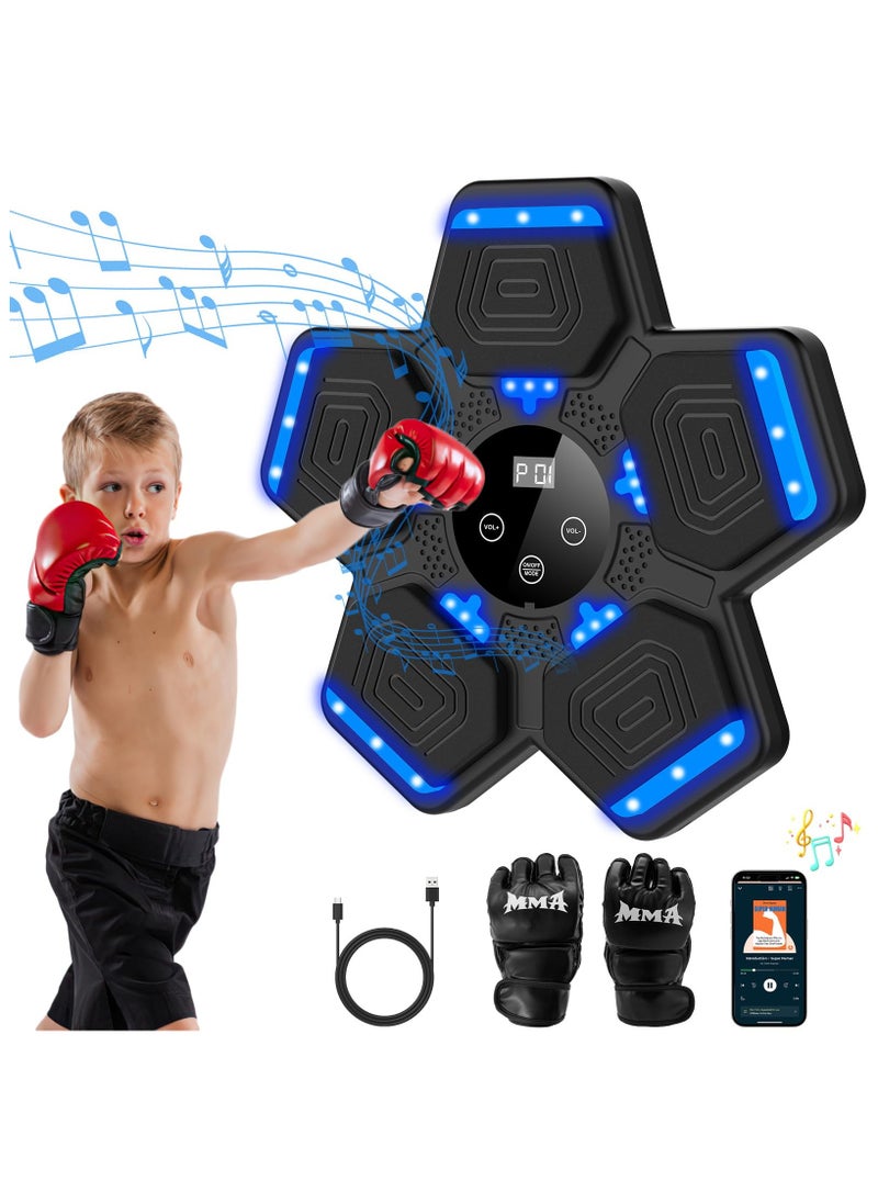 ASIV - Smart Music Boxing Training Machine Bluetooth Compatible 5 Speed ​​Modes 12 Levels Volume Adjustment USB Charging Boxing Exercise Quick Reaction - Image 1