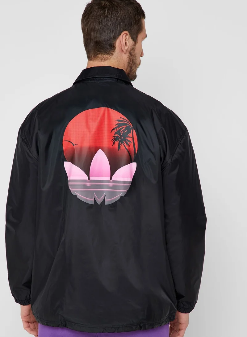 Floral Adidas Jackets Men Adidas Originals Tropical Coach Jacket