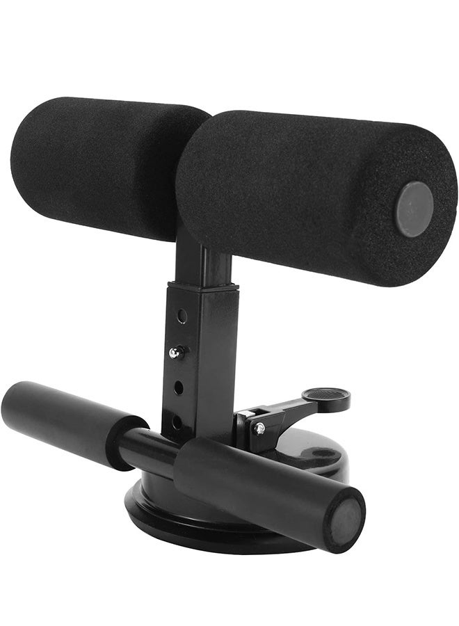 UNUNS Portable Floor Sit Up Bar,Adjustable Sit Up Assistant Device,Super Strong Suction Sit Up Assistant Device With 2 Foot Holders,For Home Exercise,Core Strength Muscle Training,Black - Image 1