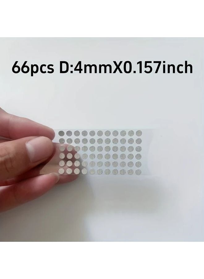 66pcs 4mm Self Adhesive Conductive Tape Dots Controller Button Repair Patch - Image 1