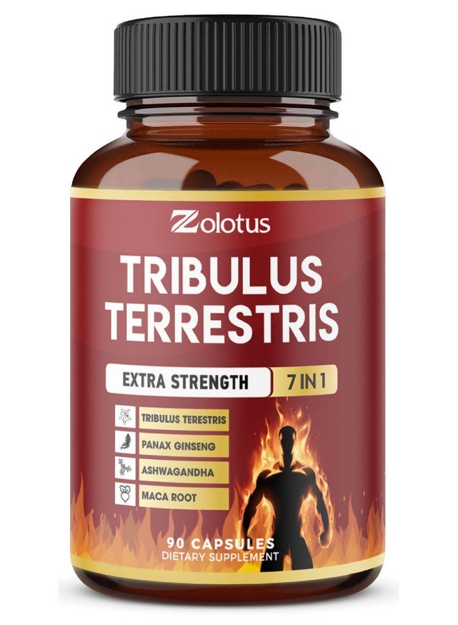 Zolotus Tribulus Terrestris Capsules with Ashwagndha, Panax Ginseng, Saw Palmetto, Maca, Shilajit - 90 Capsules - 3 Months Supply  - Image 1