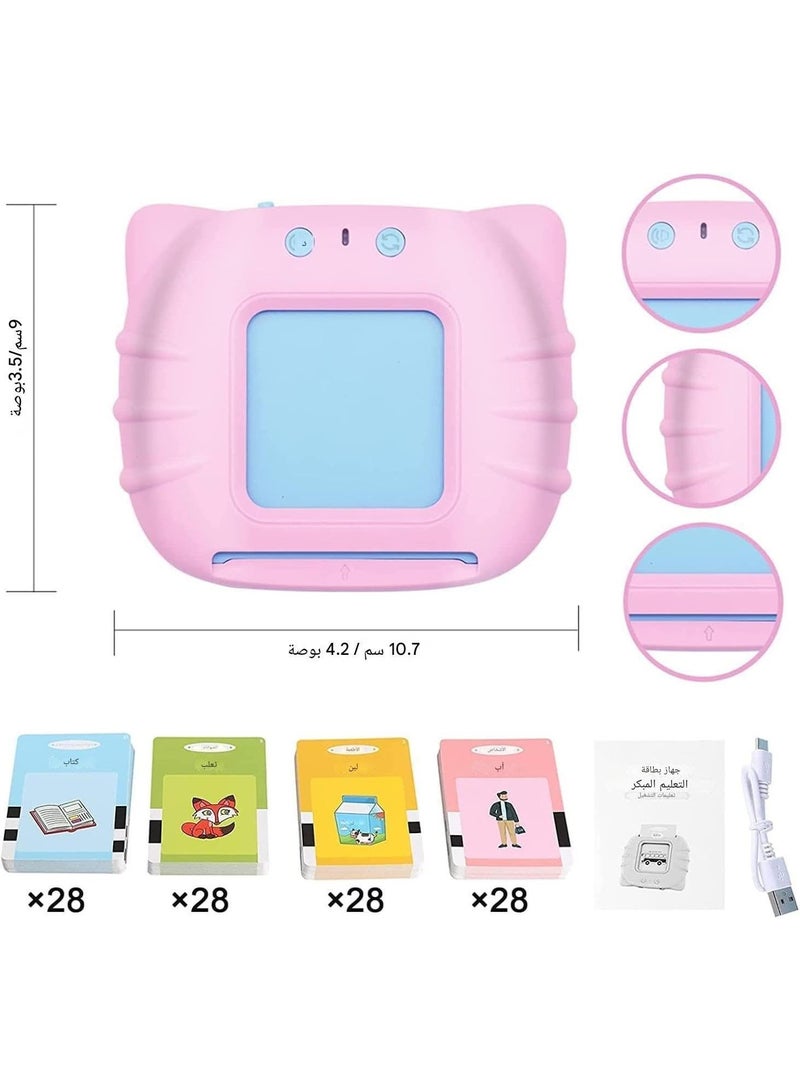 Interactive Learning Card Game Designed for Kids, Educational Toys for Kids, English Interactive Cards, Educational Tools for Boys and Girls Age 2-4 - 112 Double-Sided Cards - Image 2