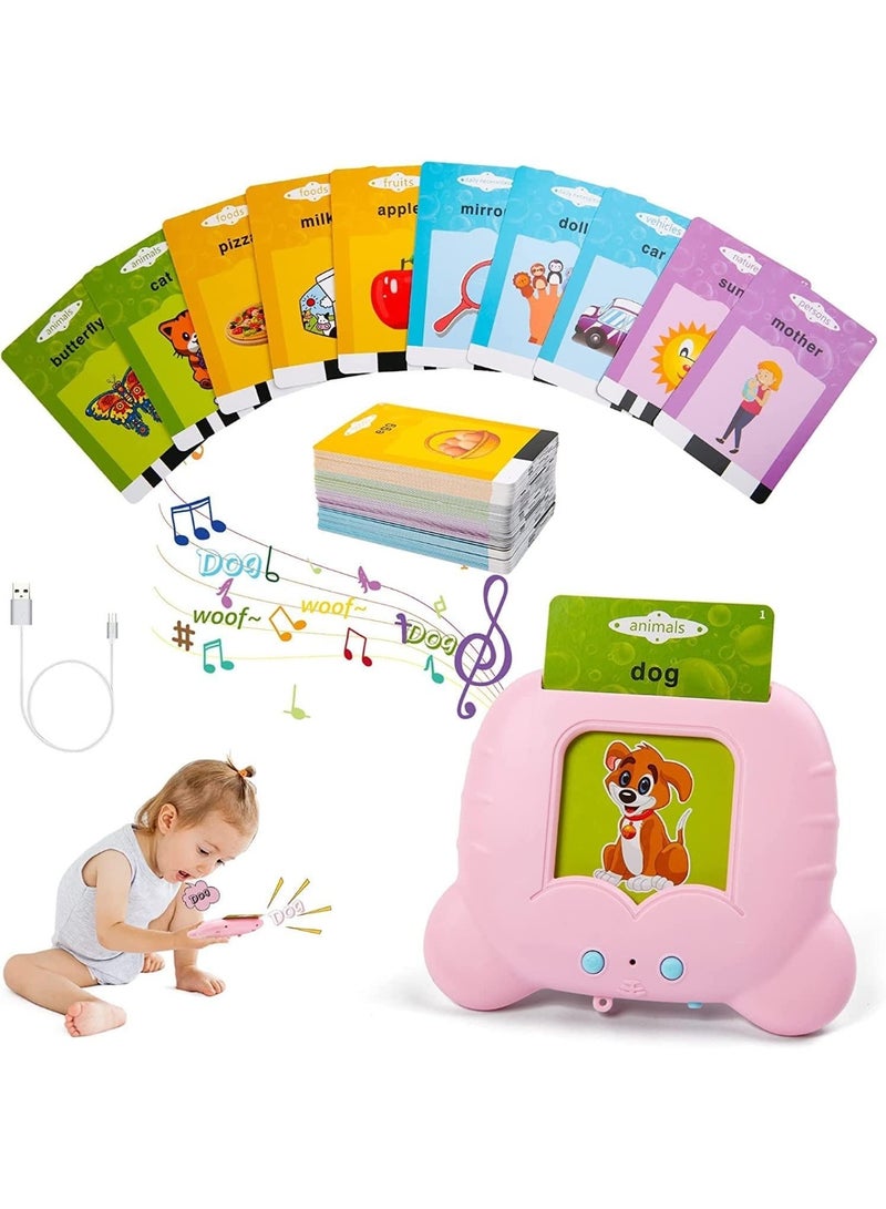 Interactive Learning Card Game Designed for Kids, Educational Toys for Kids, English Interactive Cards, Educational Tools for Boys and Girls Age 2-4 - 112 Double-Sided Cards - Image 1