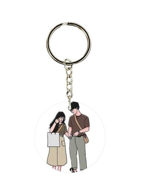 Couple Printed Keychain