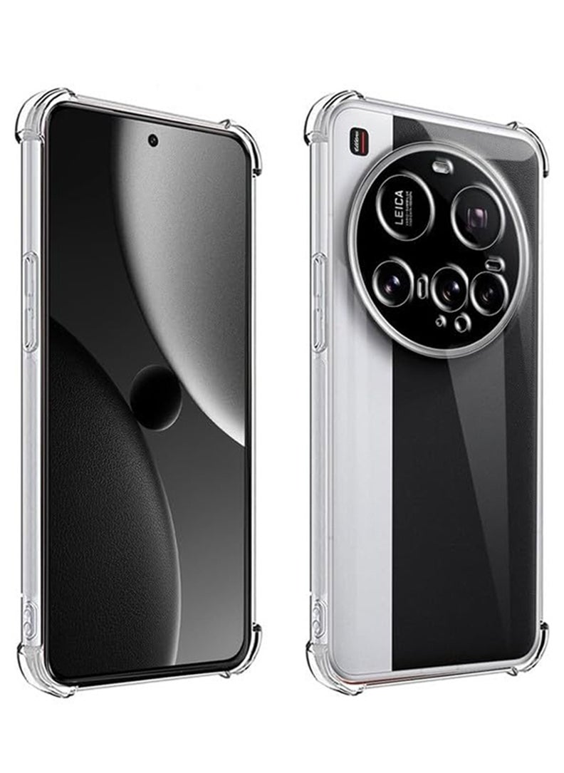 Case Up - Xiaomi 15 Ultra 2025 Clear Case, Shock-Absorption TPU Cell Phone Cover with Reinforced Corners, Soft Flexible & Crystal Clear Protective Bumper Case - Image 1