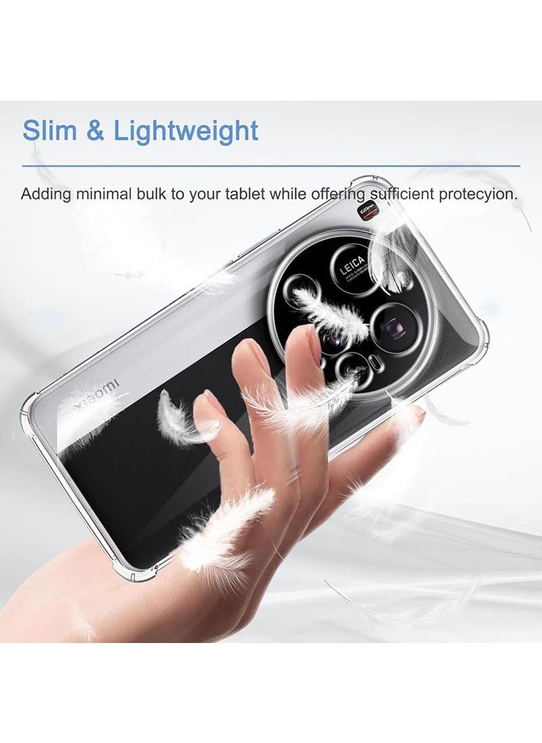 Case Up - Xiaomi 15 Ultra 2025 Clear Case, Shock-Absorption TPU Cell Phone Cover with Reinforced Corners, Soft Flexible & Crystal Clear Protective Bumper Case - Image 1