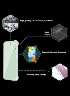 Case Up Xiaomi 15 Ultra 2025 Clear Case, Shock-Absorption TPU Cell Phone Cover with Reinforced Corners, Soft Flexible & Crystal Clear Protective Bumper Case  - Image 5