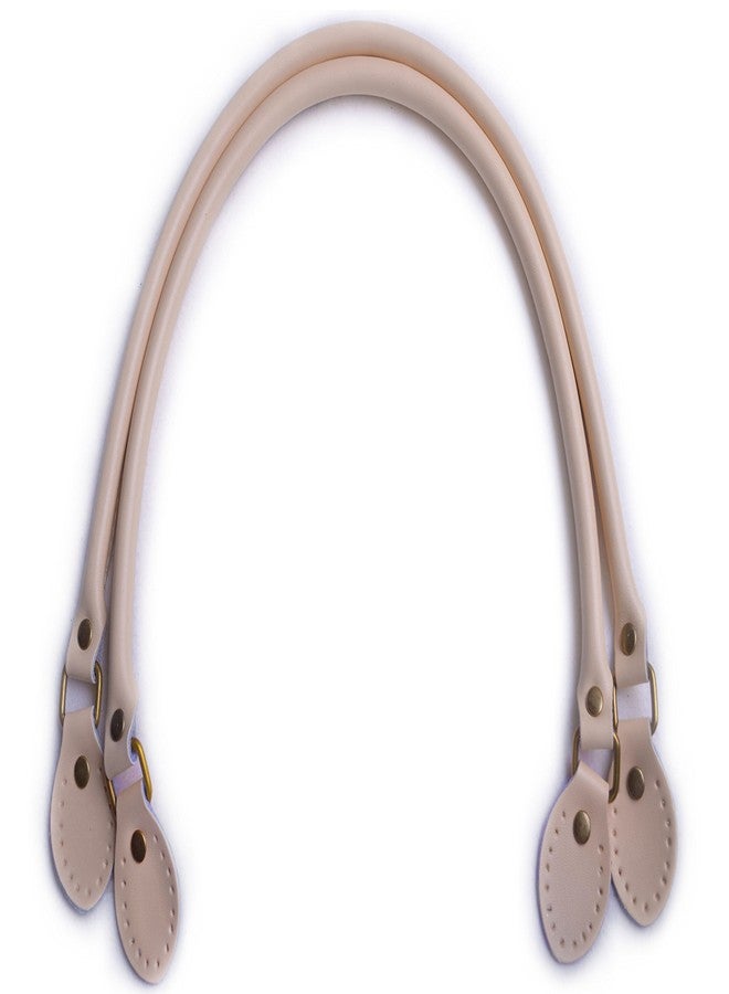 Wento Pair 23.6 Inches Purses Straps,cowhide Leather Purse Handles,genuine Leather Handles,cowhide Leather Purses Straps,soft Cow Leather Straps,purse Making Supplies (Beige) … - Image 1