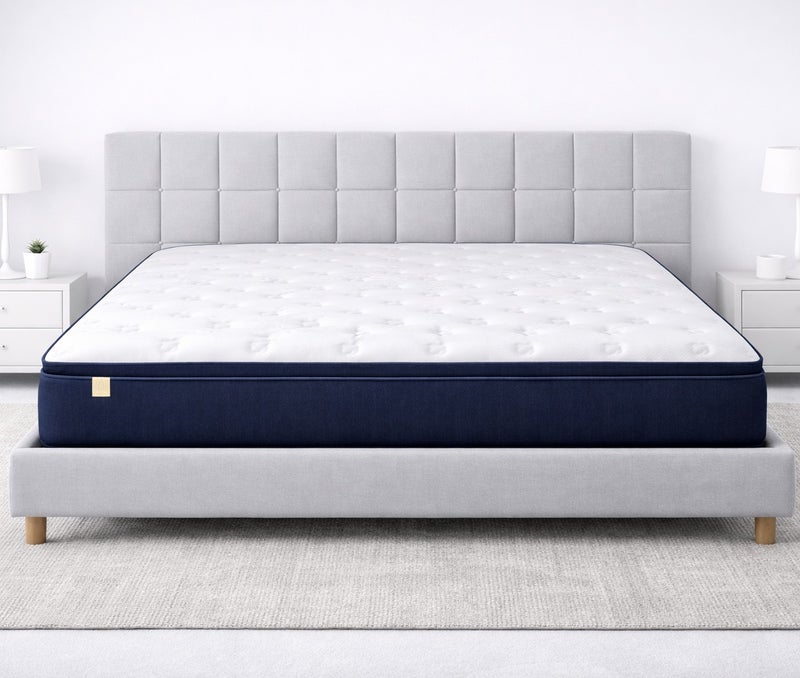 ريكسال هوم مرتبة Rexal Home Euro Dream بنظام النوابض الجيبية الهجينة – سماكة 30 سم، ميموري فوم جل طبي متوسط الصلابة، عزل حركة ودعم للظهر، مقاس كوين 150 × 190 سم - Image 1