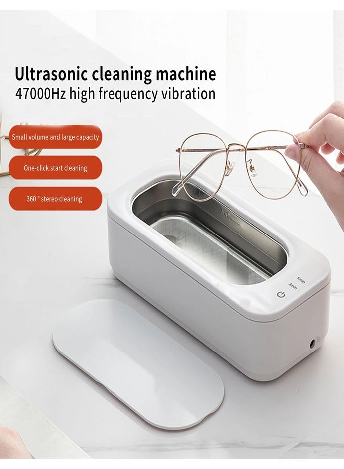 Ultrasonic cleaning machine, suitable for cleaning glasses, rings, earrings, necklaces, watch straps, makeup brushes, etc., 304 stainless steel tank ultrasonic cleaning machine  - Image 1