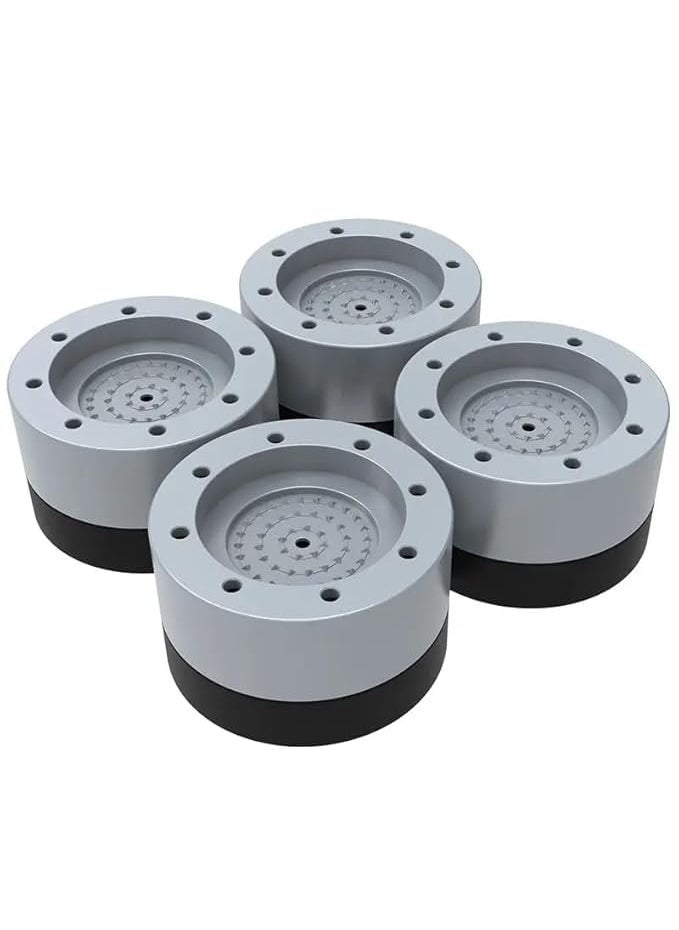 CANVAS CANVAS Washing Machine Stand, Anti Vibration Pads for Washing Machine, Washing Machine Vibration Pads, Shock Absorber for Washing Machine (4 Pieces) (Round Washing Machine Stand)  - Image 1