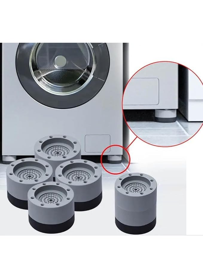 CANVAS CANVAS Washing Machine Stand, Anti Vibration Pads for Washing Machine, Washing Machine Vibration Pads, Shock Absorber for Washing Machine (4 Pieces) (Round Washing Machine Stand)  - Image 3