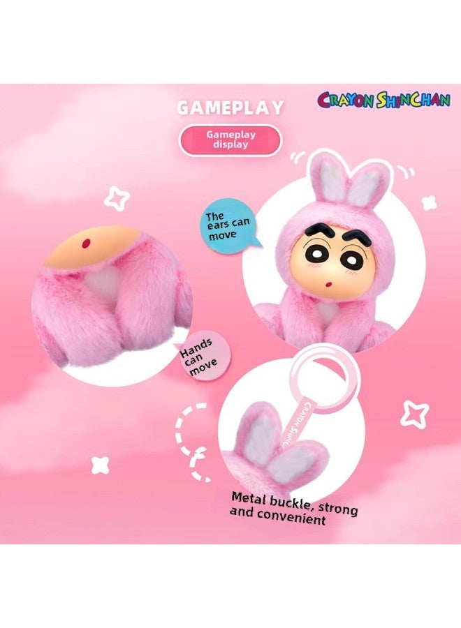 Genuine Crayon Small Sit Party Plush Pendant Blind Box Tide Play Hand Joint Movable Doll Bag Wholesale-Color:Crayon Shin-chan Wild Home Series Magnetic Figure Blind Box 【please Take 6 Photos Of The End Box】 - Image 4