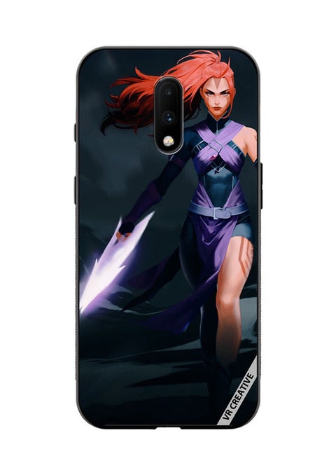 Protective Case Cover For OnePlus 7 Anti-Mage Lady Dota 2 Design Multicolour