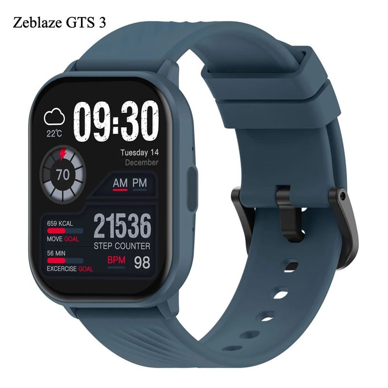 زيبليز ساعة ذكية Zeblaze GTS 3 - أزرق - Image 1