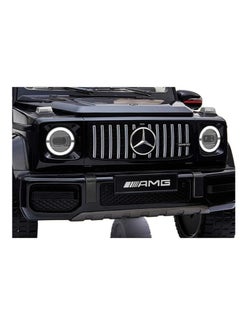 السرعوف الذهبية سيارة ركوب مرخصة من مرسيدس بنز AMG G63 للأطفال | سيارة ركوب كهربائية مع جهاز تحكم عن بعد، وأضواء LED، ومشغل موسيقى USB وتصميم واقعي | سيارة أطفال تعمل ببطارية 12 فولت باللون الأسود  - Image 3
