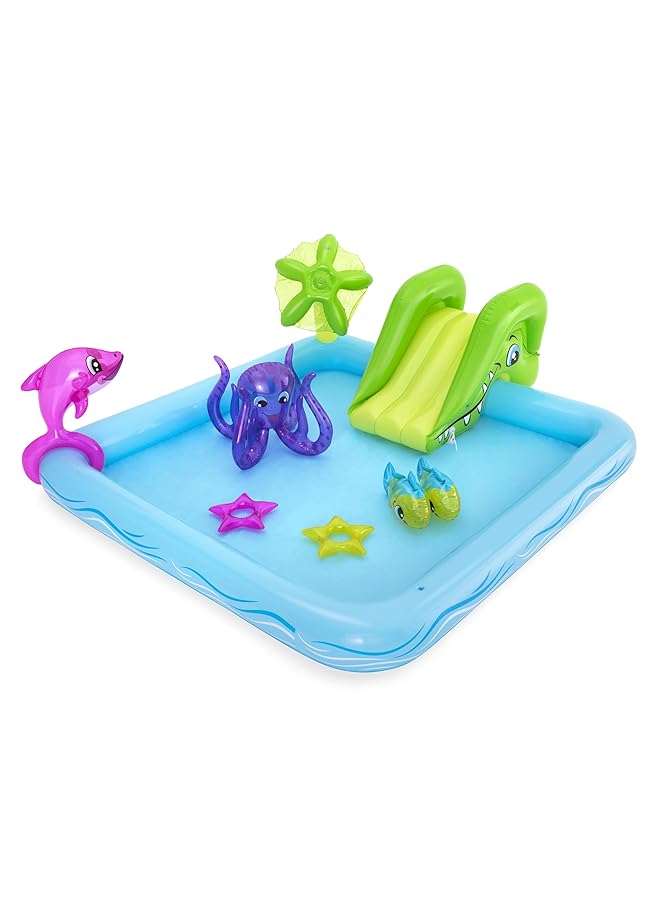 بست واي مركز ألعاب فانتاستيك أكوا 239 × 206 × 86 متعدد الألوان 7'10" × 6'9" × 34"/2.39MX 2.06MX 86 سم 53052 - Image 1