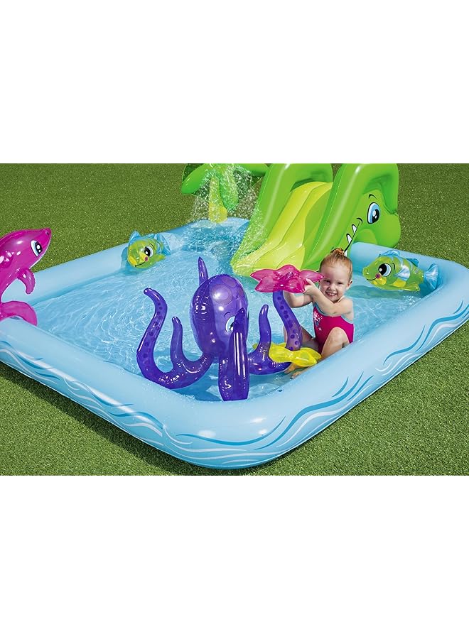 بست واي مركز ألعاب فانتاستيك أكوا 239 × 206 × 86 متعدد الألوان 7'10" × 6'9" × 34"/2.39MX 2.06MX 86 سم 53052 - Image 2