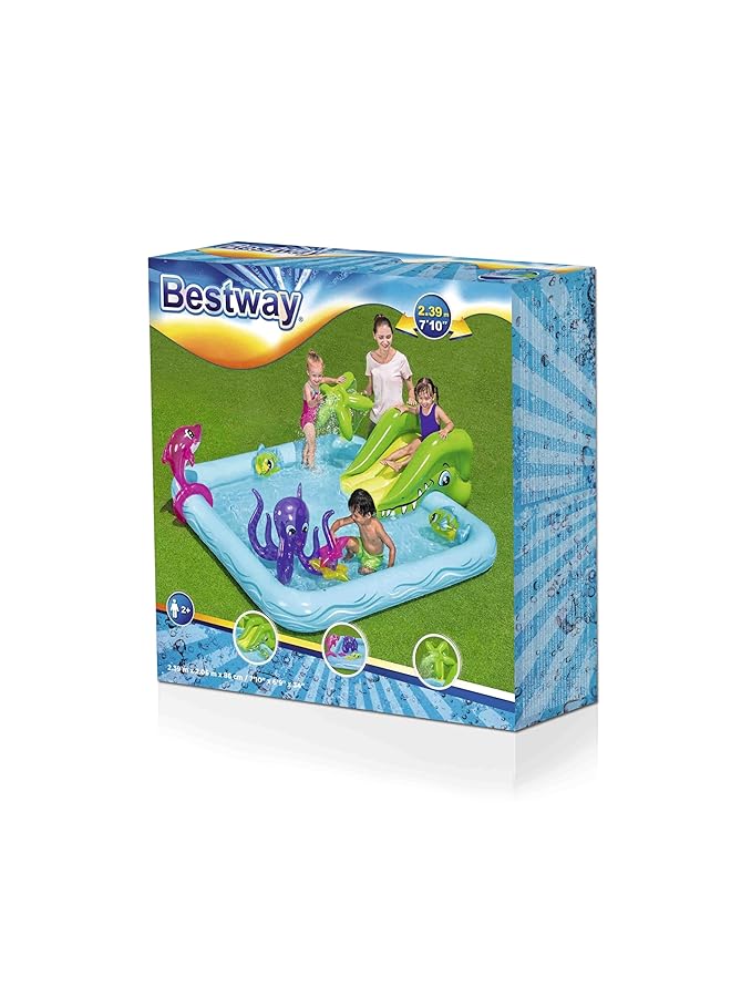 بست واي مركز ألعاب فانتاستيك أكوا 239 × 206 × 86 متعدد الألوان 7'10" × 6'9" × 34"/2.39MX 2.06MX 86 سم 53052 - Image 5