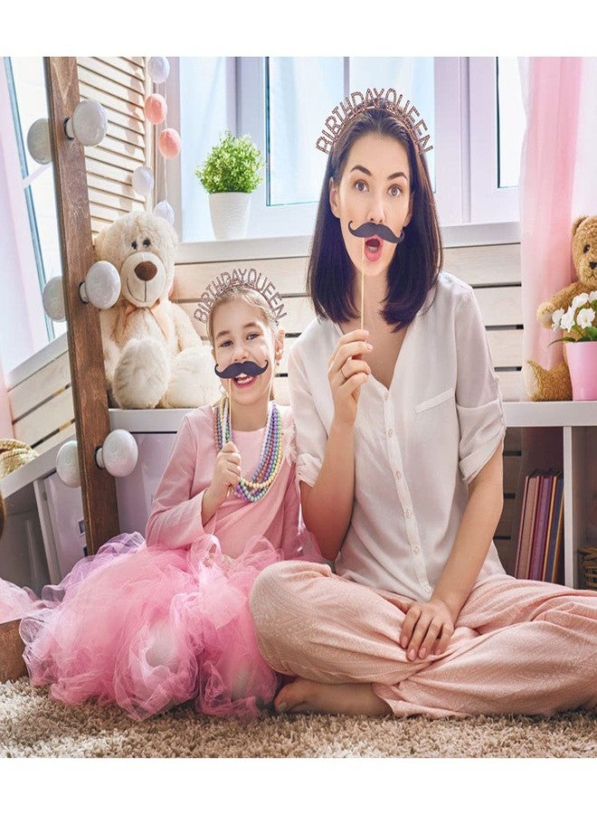 أوبري تاج ووشاح ملكة عيد الميلاد من AOPRIE للنساء، تاج ذهبي وردي لعيد الميلاد للفتيات، طوق رأس ملكة عيد الميلاد، تاج أميرة مرصع بأحجار الراين، إكسسوارات عيد ميلاد سعيد - Image 3