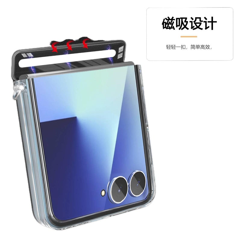 MagSafe Drop Protection PC Case for huaweipurax with Transparent Hinge and Kickstand in Purple with Lightweight Carry - Image 4