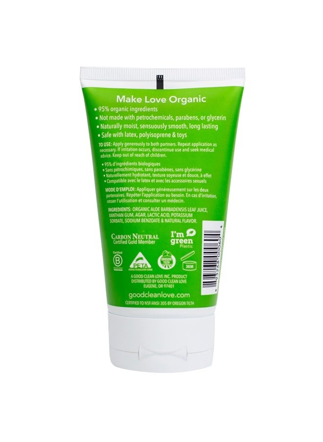 Good Clean Love - Personal Lubricant, Organic Water-Based Lube with Aloe Vera for Men And Women - 4 Oz - Image 1