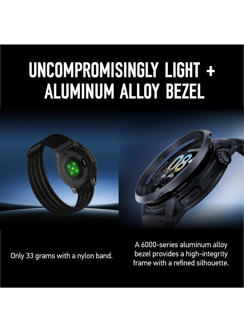 COROS PACE 4 - Ultra Active Sports Watch with GPS 1.2" AMOLED Touch Screen, 19 Days Battery Life Daily Use, Voice Control, Advanced Training Tools (Silicone, Black Crystal) Black Crystal - Image 2
