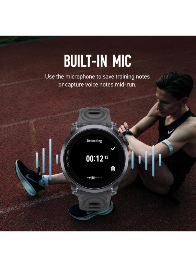 COROS PACE 4 - Ultra Active Sports Watch with GPS 1.2" AMOLED Touch Screen, 19 Days Battery Life Daily Use, Voice Control, Advanced Training Tools (Silicone, Black Crystal) Black Crystal - Image 4